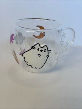 Pusheen Box Exclusive Halloween Ghost Pusheen Double-Walled Glass Cup Glow Dark
